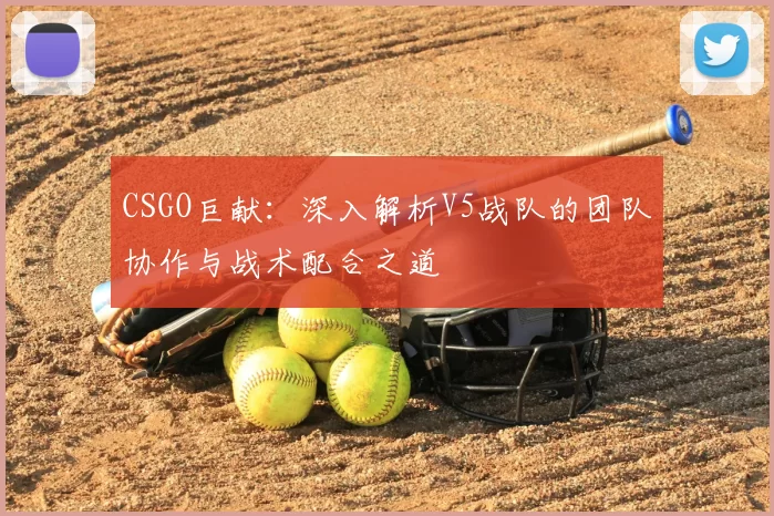 CSGO巨献：深入解析V5战队的团队协作与战术配合之道